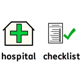 Going to hospital – a checklist.