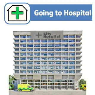 Going to hospital (key widgit symbols).