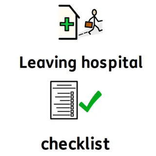 Leaving hospital checklist.